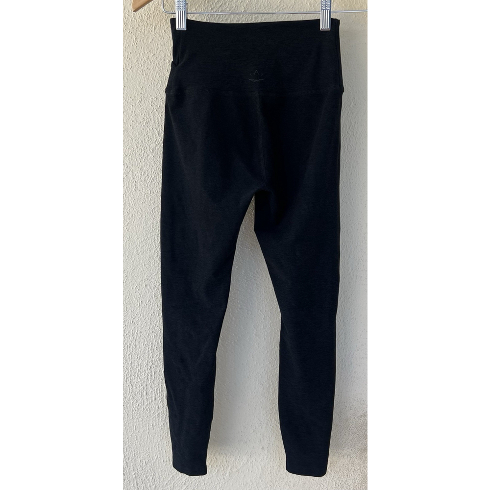 Beyond Yoga Black Criss Cross Space Dye Leggings Women’s Size Small Lounge Gym - Picture 3 of 5